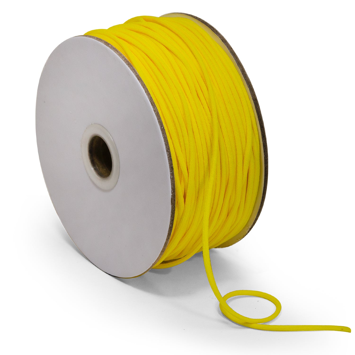 1/8" Soft Knit Elastic Cord - 100 Yard Spool Yellow