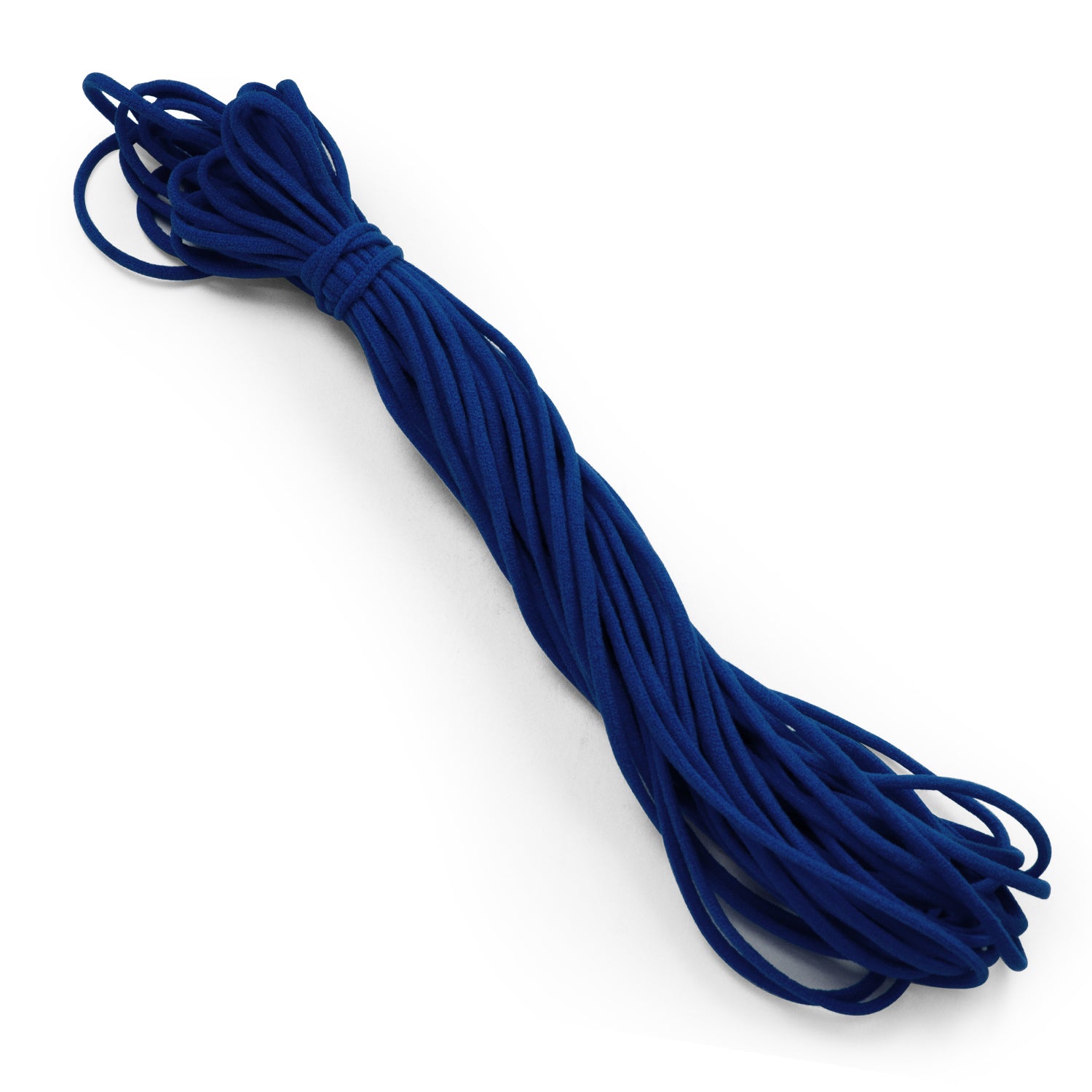 1/8" Soft Knit Elastic Cord - 10 Yards Navy Blue