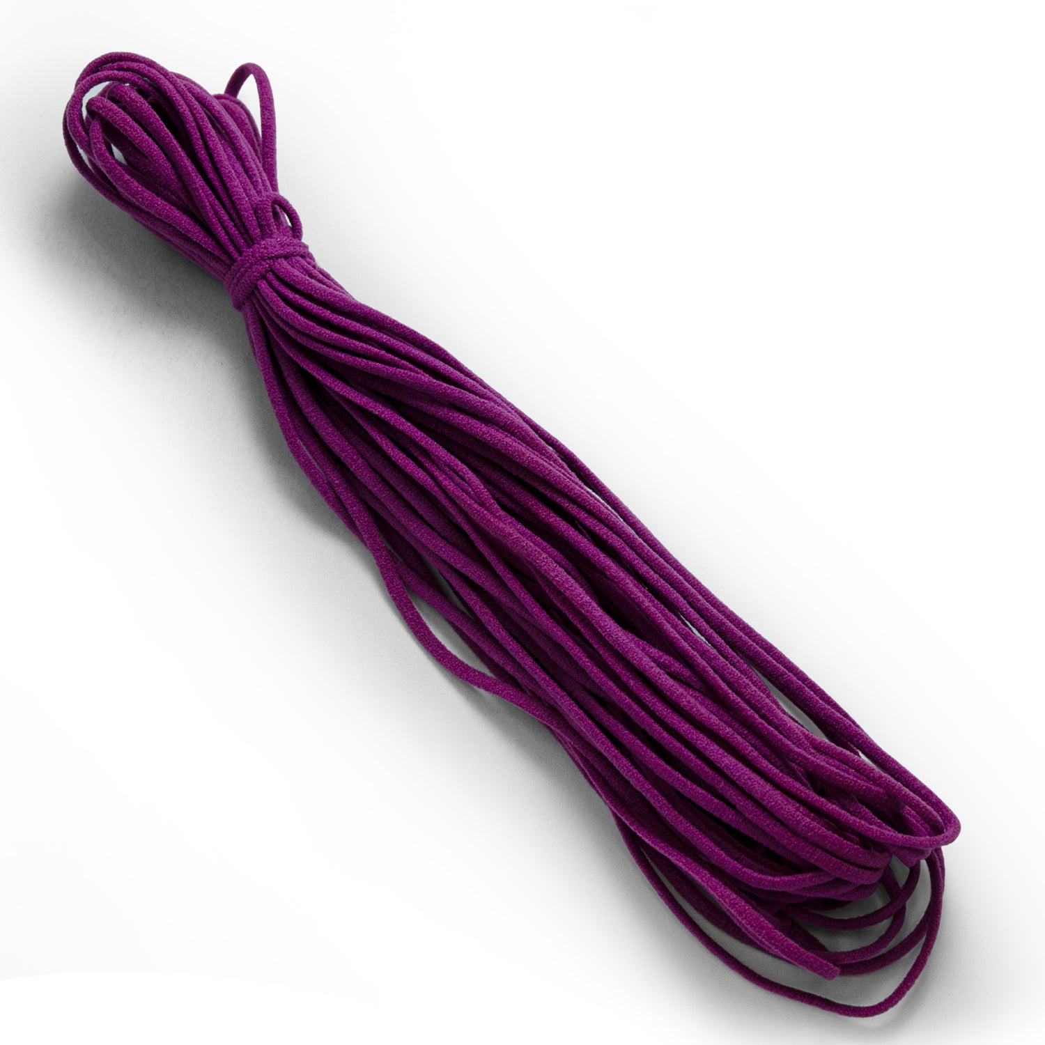 1/8" Soft Knit Elastic Cord - 10 Yards Purple