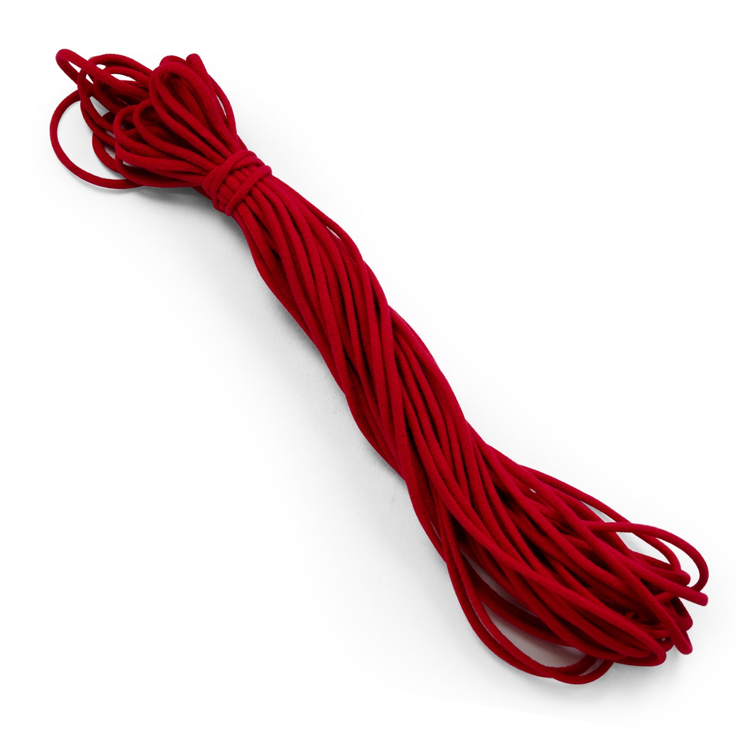 1/8" Soft Knit Elastic Cord - 10 Yards Red