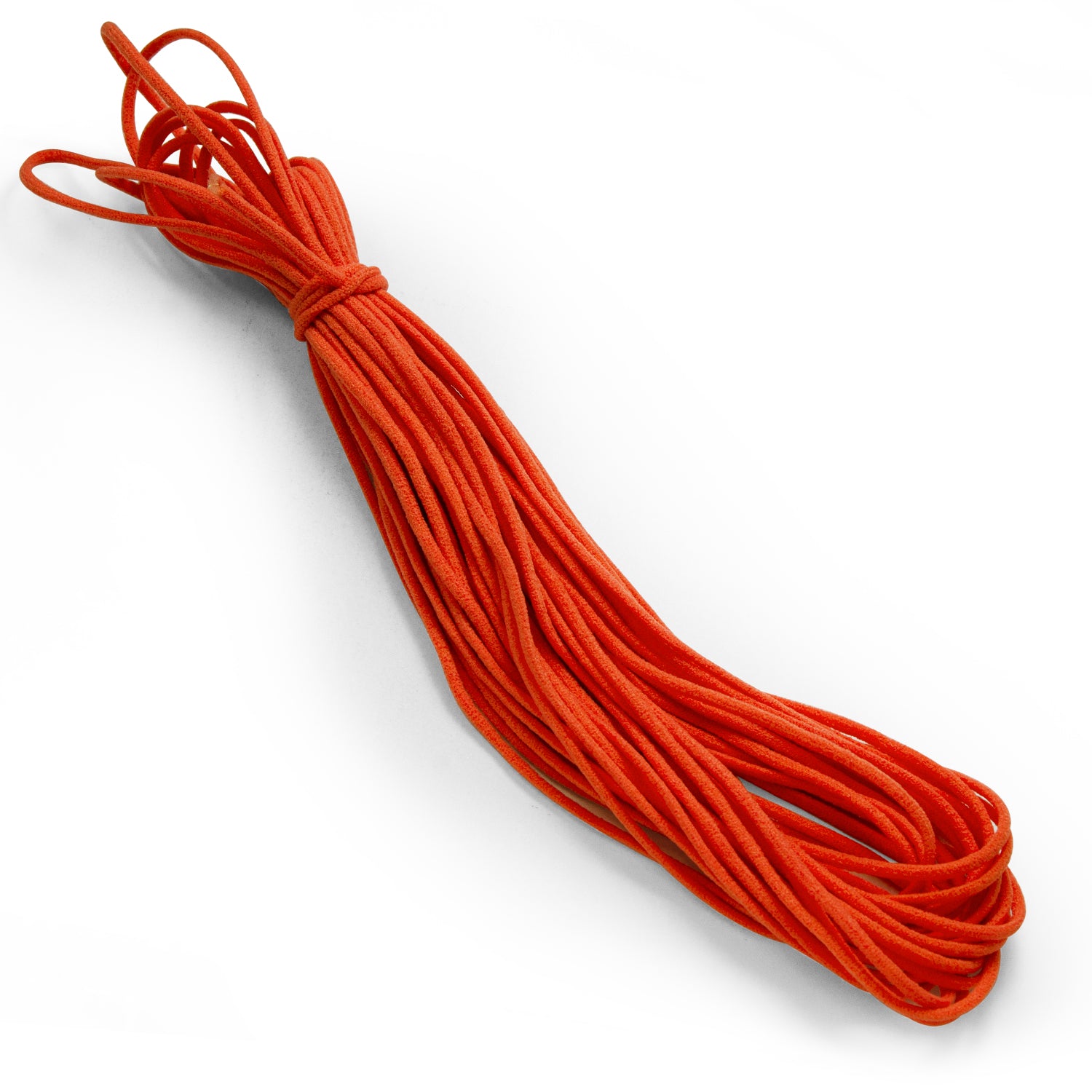 1/8" Soft Knit Elastic Cord - 10 Yards Orange