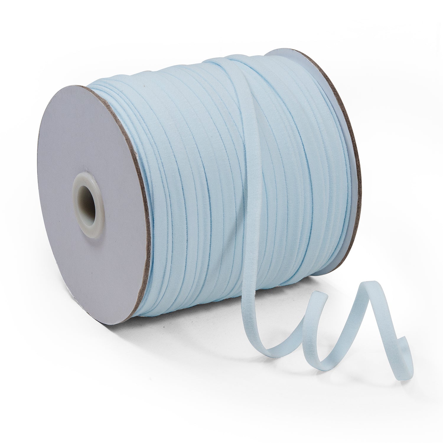 1/4" Ultra Soft Knit Elastic Band - 100 Yard Spool Baby Blue