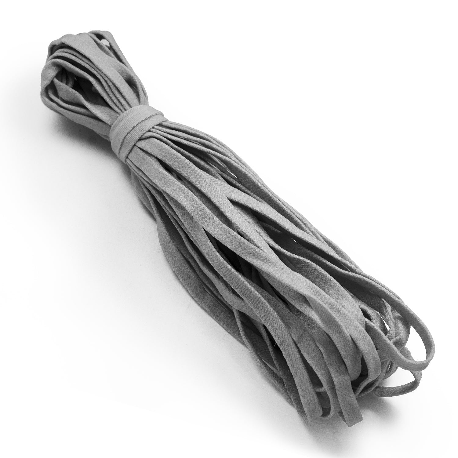 1/4" Ultra Soft Knit Elastic Band - 10 Yards Gray Elastic