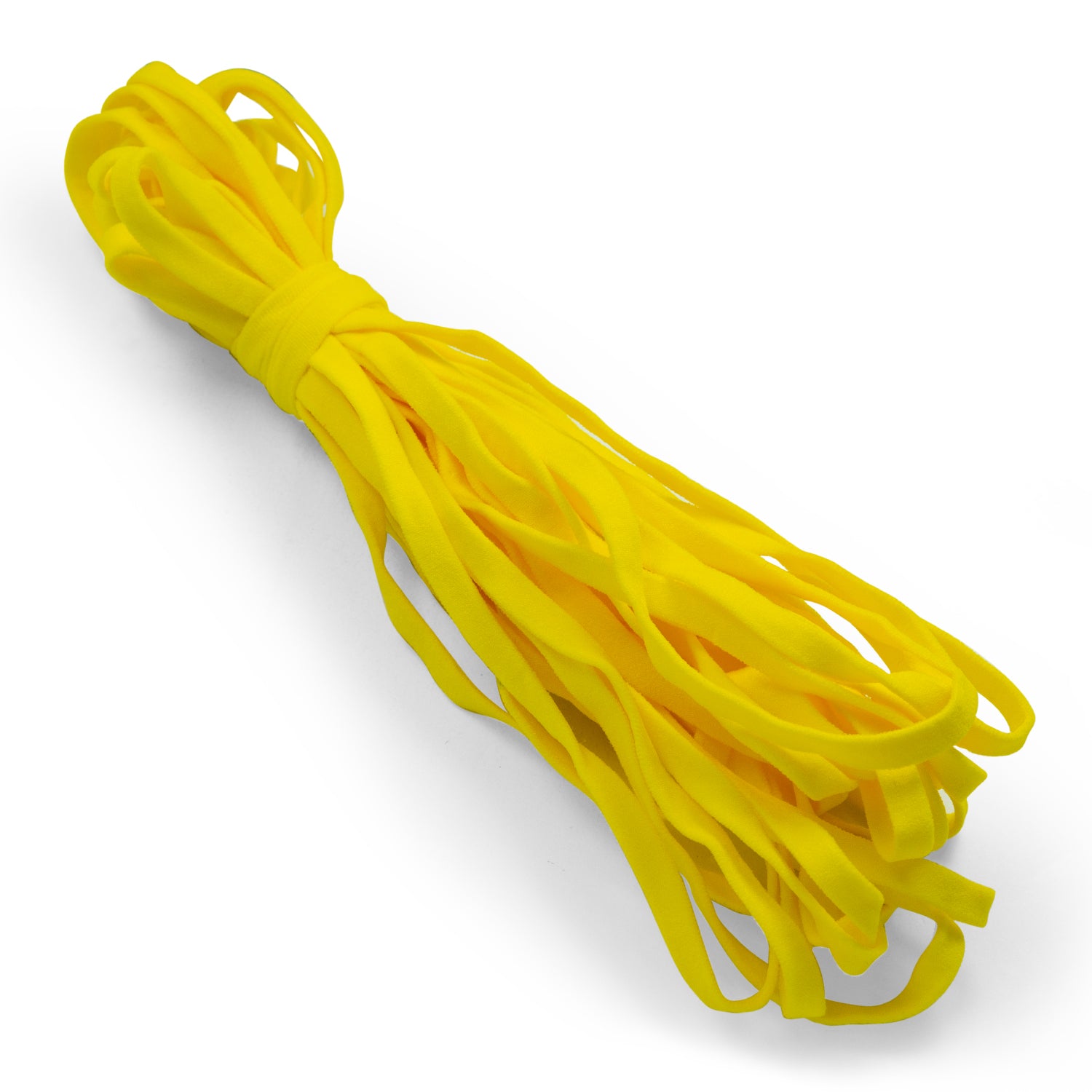 1/4" Ultra Soft Knit Elastic Band - 10 Yards Yellow Elastic