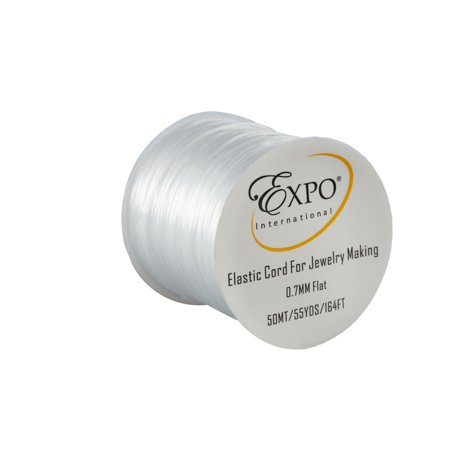 Elastic Stretch Cord Spool of 0.7mm X 50mts for Jewelry Making White Jewelry Beads