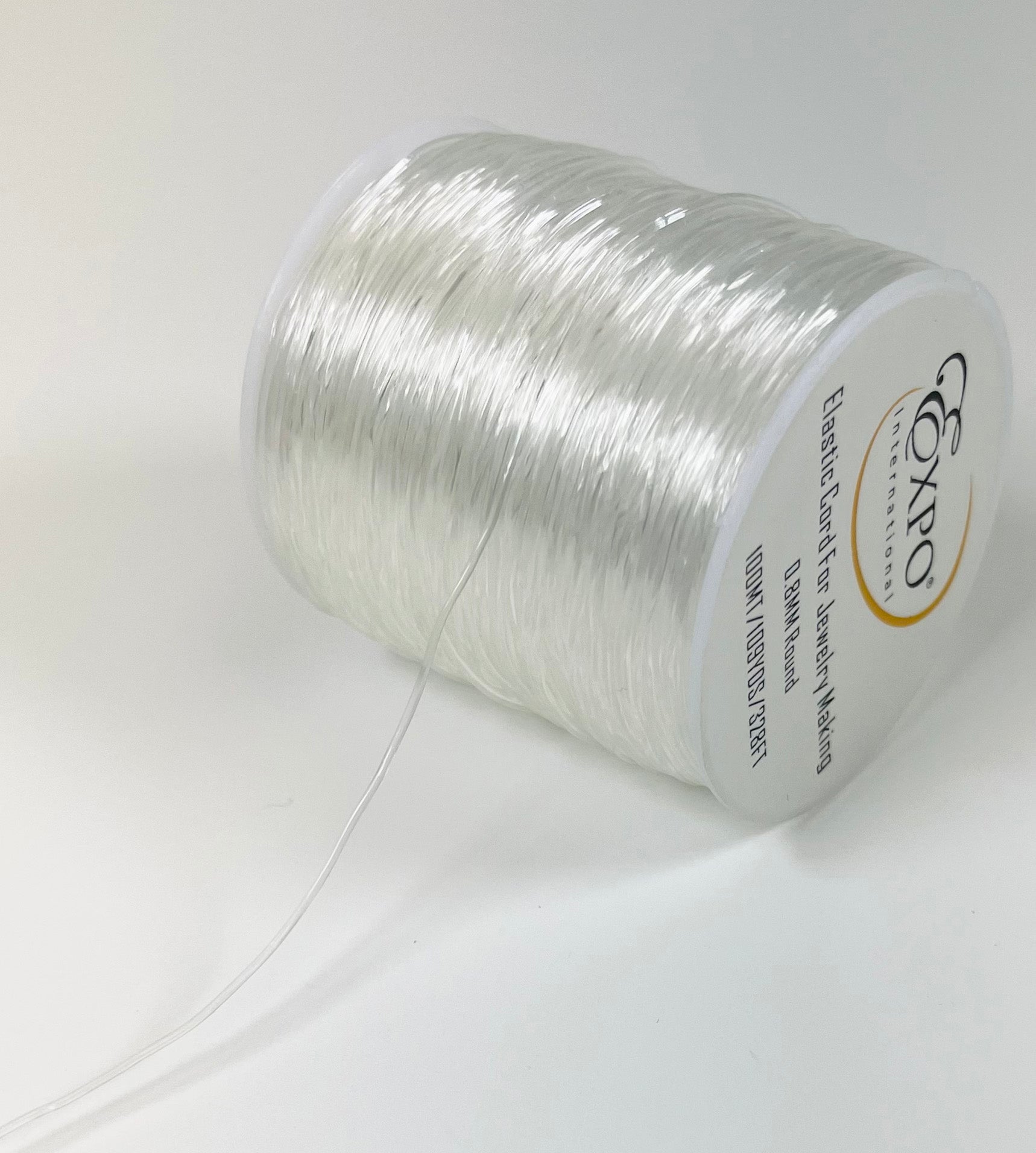 Elastic Stretch String Cord for Jewelry Making 0.8mm, in 100m Spool Jewelry Beads