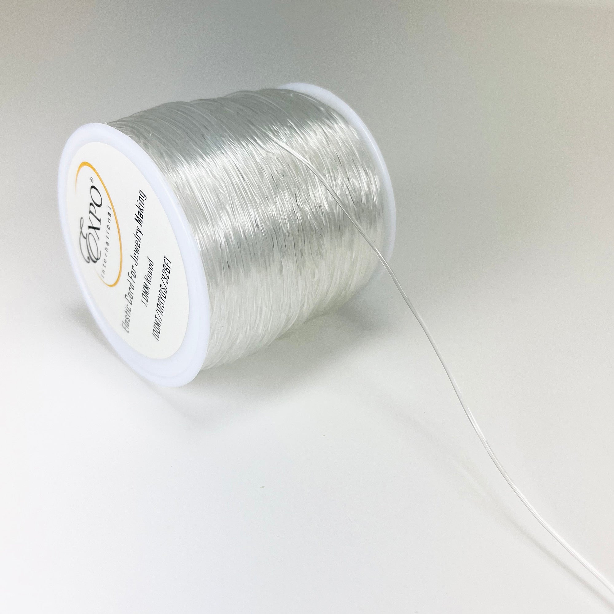 Elastic Stretch String Cord for Jewelry Making 1.0mm, in 100m Spool Jewelry Beads