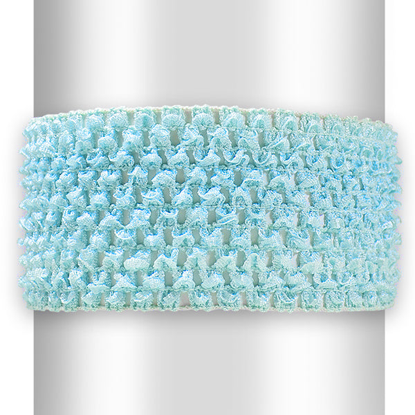 2 3/4" Crochet Headband Baby Blue Bargain Basement