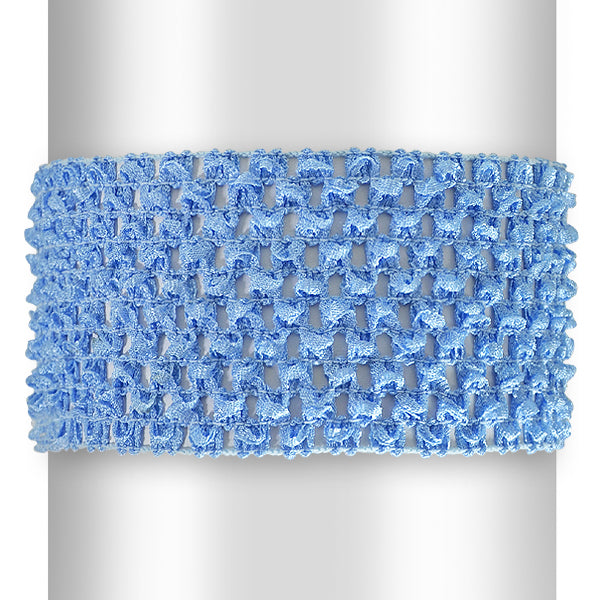 2 3/4" Crochet Headband Blue Bargain Basement