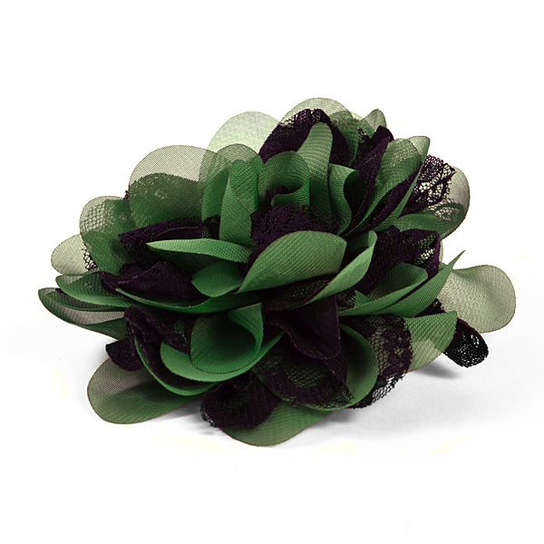 Mary Kate Lace Chiffon Flower Brooch Pin and Hair Clip Accessory Bargain Basement