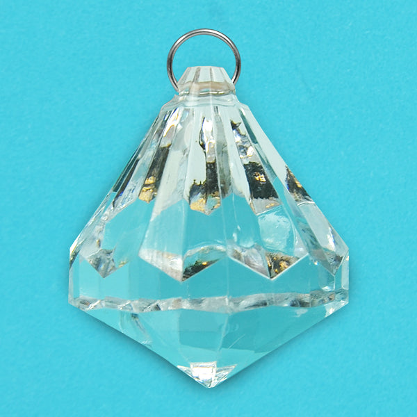 Acrylic Crystal Diamond Shaped Pendant (Pack of 6 ) Bridal