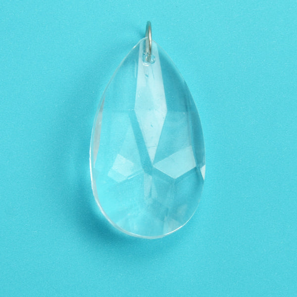 Acrylic Crystal Teardrop Pendant Pack of 6 Jewelry Beads
