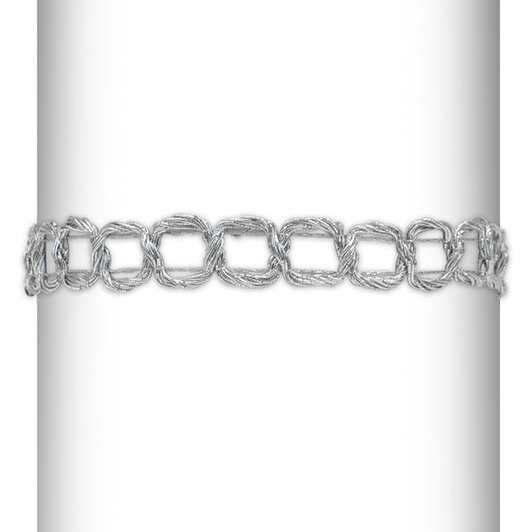 Loop Corded Stretch Headband - Silver Accessories