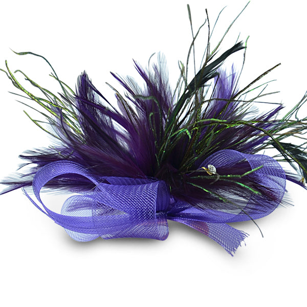 Muriel Feather Brooch and Hairclip Accessories