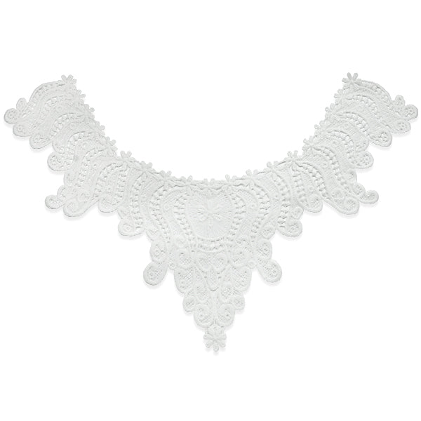 Embroidery Lace Collar For Neckline White Bargain Basement