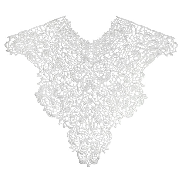 Patsy Lace Collar Applique/Patch 14" x 16 1/2" White Bargain Basement