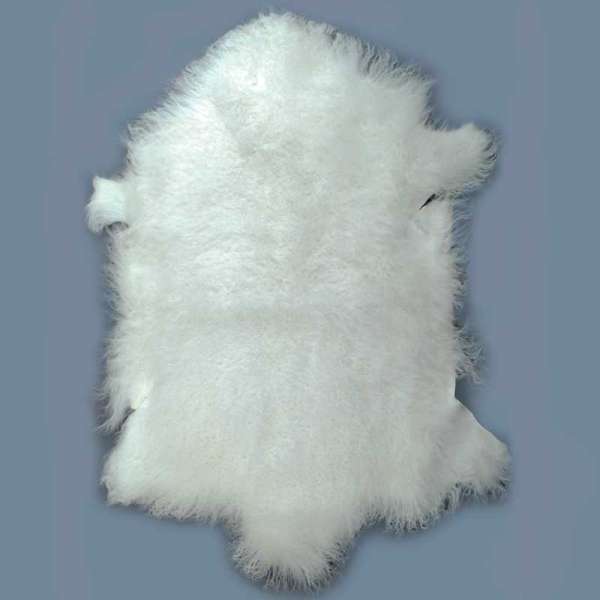 Mongolian Sheepskin Wool Pelt - Natural Pillows & Throws