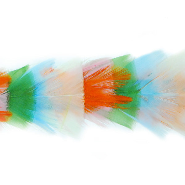 2" Feather Trim Band Pack of 36" White Multi Trims & Fringes