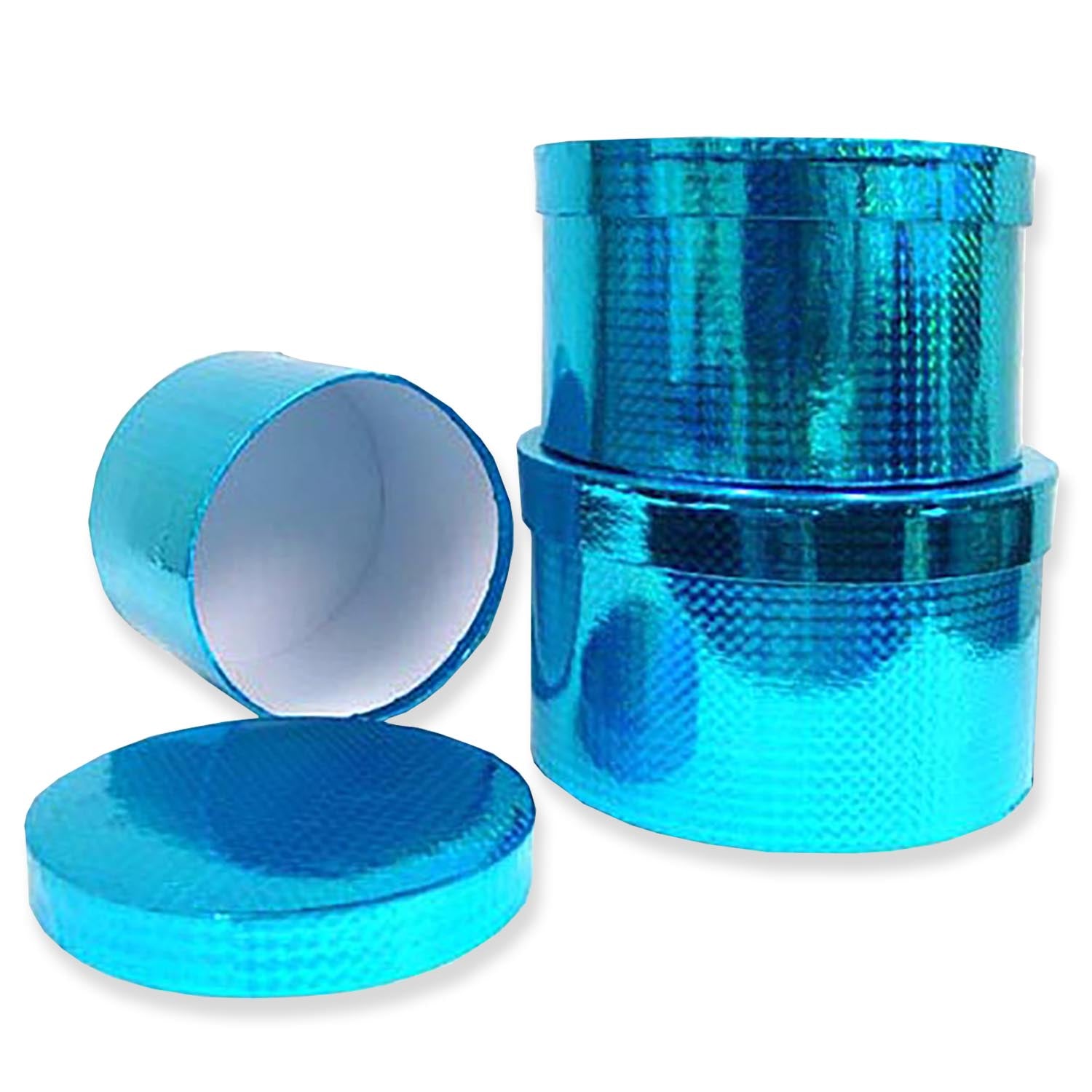 Classic Round Gift Box - Blue / 3 pc. Set Boxes & Containers