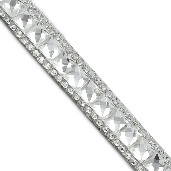 3/8" Hot Fix Glass Rhinestone Banding Trim (Sold by the Yard) Crystal Trims & Fringes