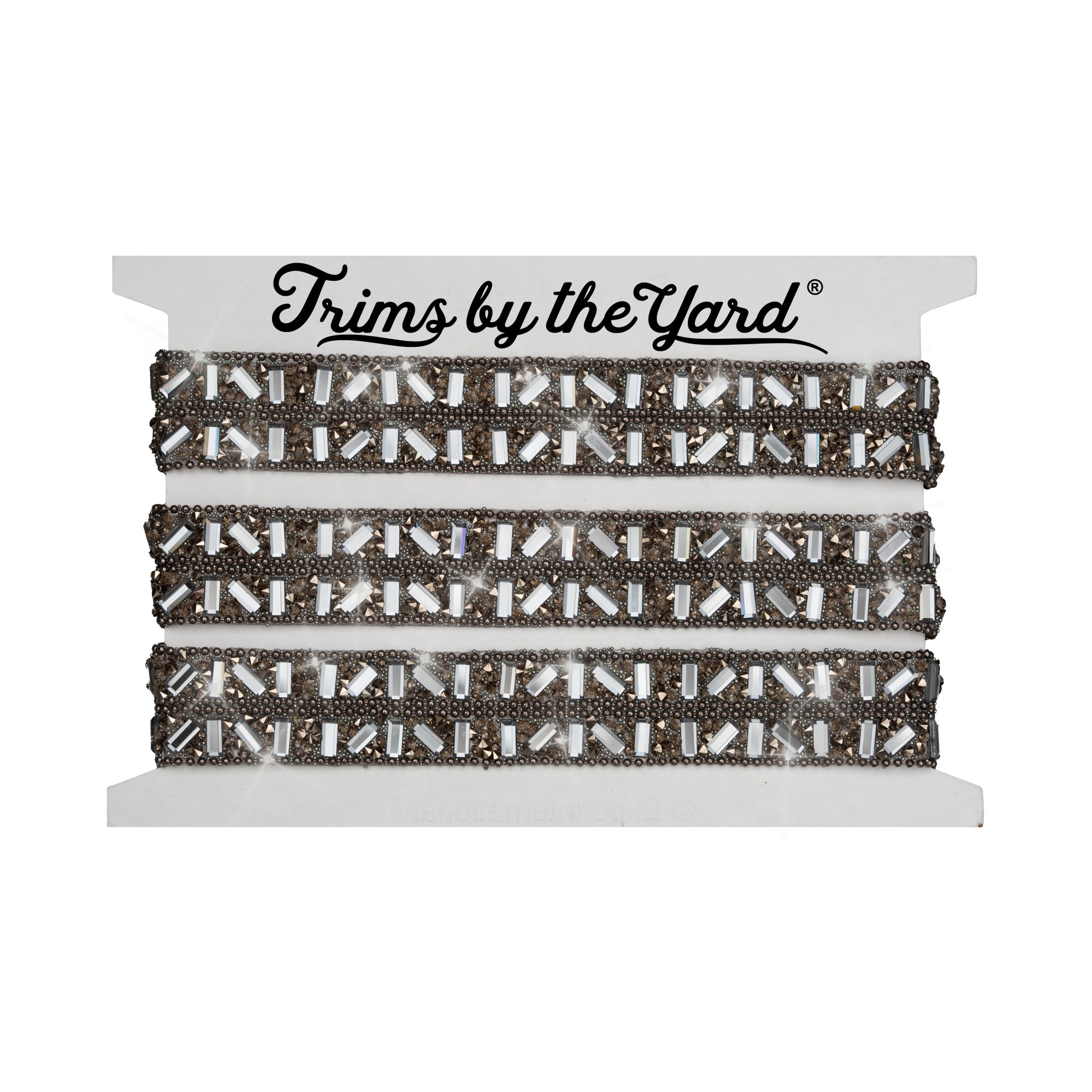 Stella 20mm Iron-on Rhinestone Trim (Sold by the Yard)