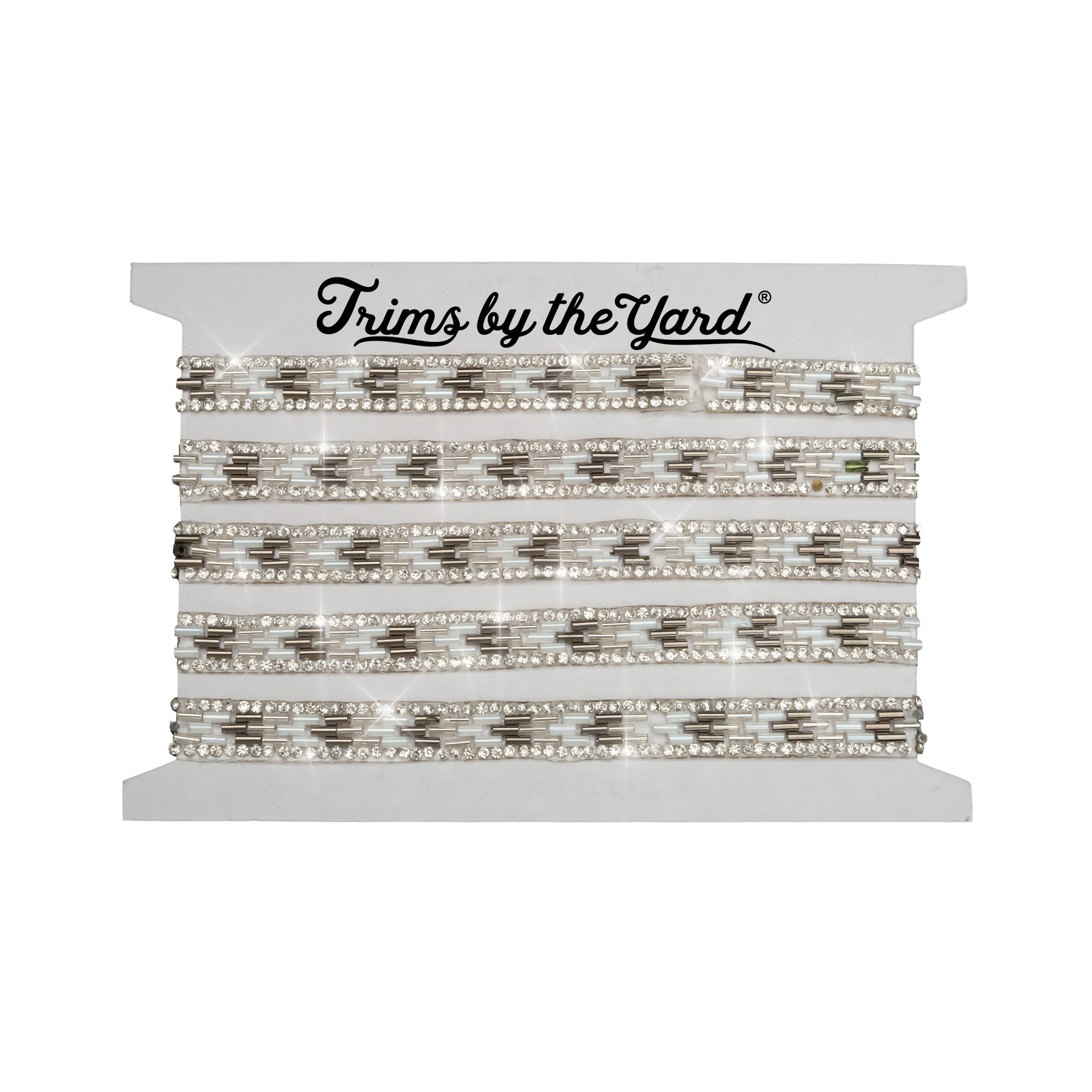 Ellie 3/8" Iron-on Rhinestone Trim (Sold by the Yard)