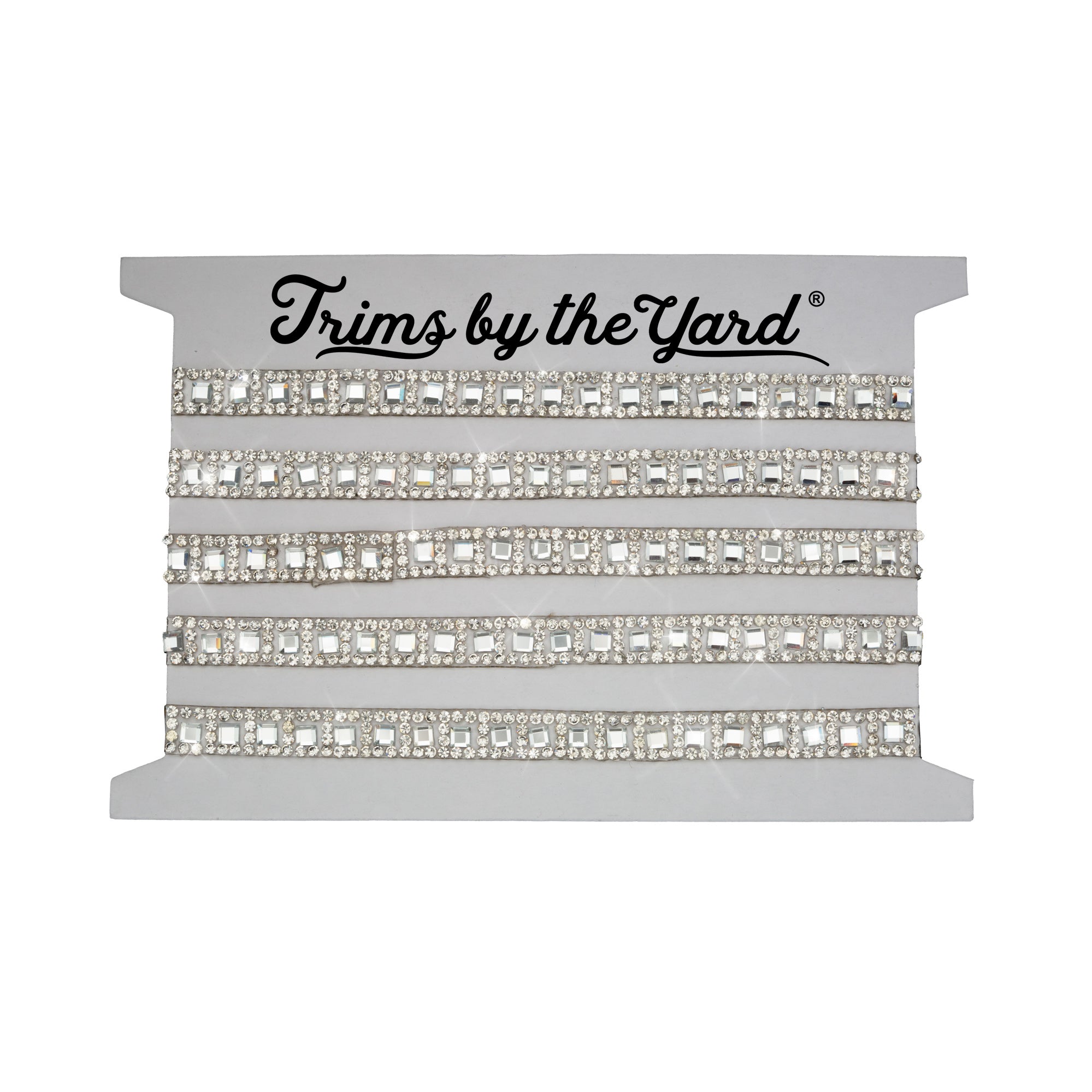 Layla 5/16" Iron-on Rhinestone Trim (Sold by the Yard)