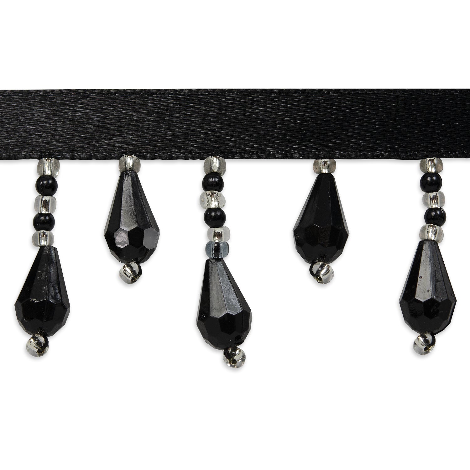 Joanne Beaded Teardrop Fringe Trim (Sold by the Yard) Trims & Fringes
