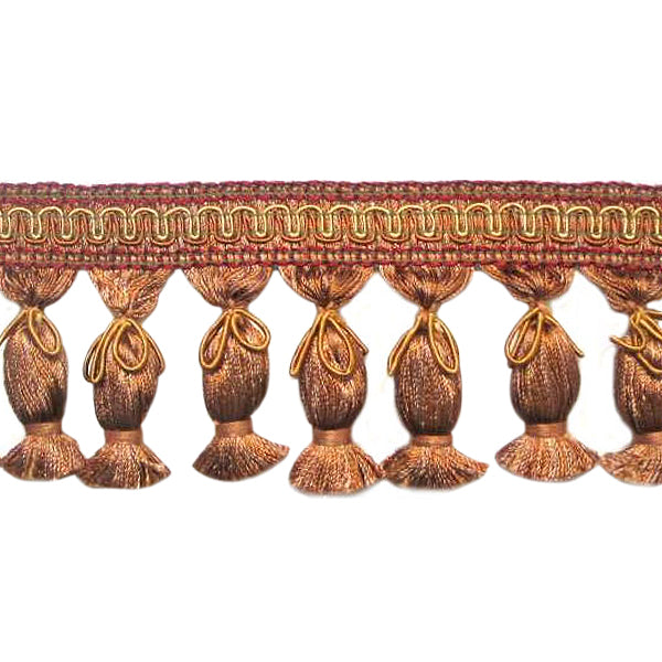 3" Fiber Tied Tassel Trim (Sold by the Yard) Trims & Fringes