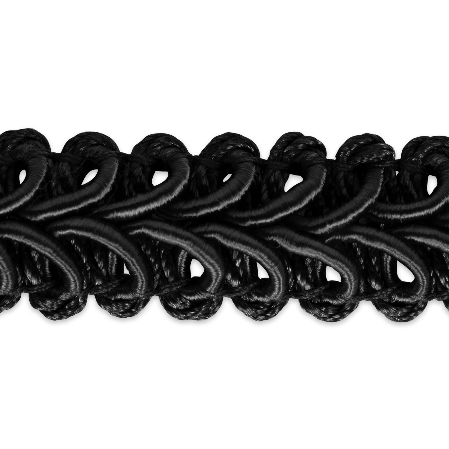 Alice Classic Woven Braid Trim (Sold by the Yard) Black Braid & Gimp Trims