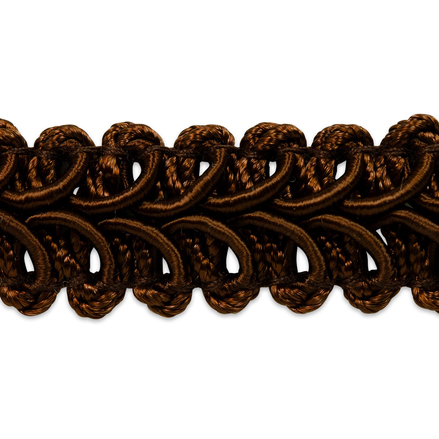 Alice Classic Woven Braid Trim (Sold by the Yard) Brown Braid & Gimp Trims