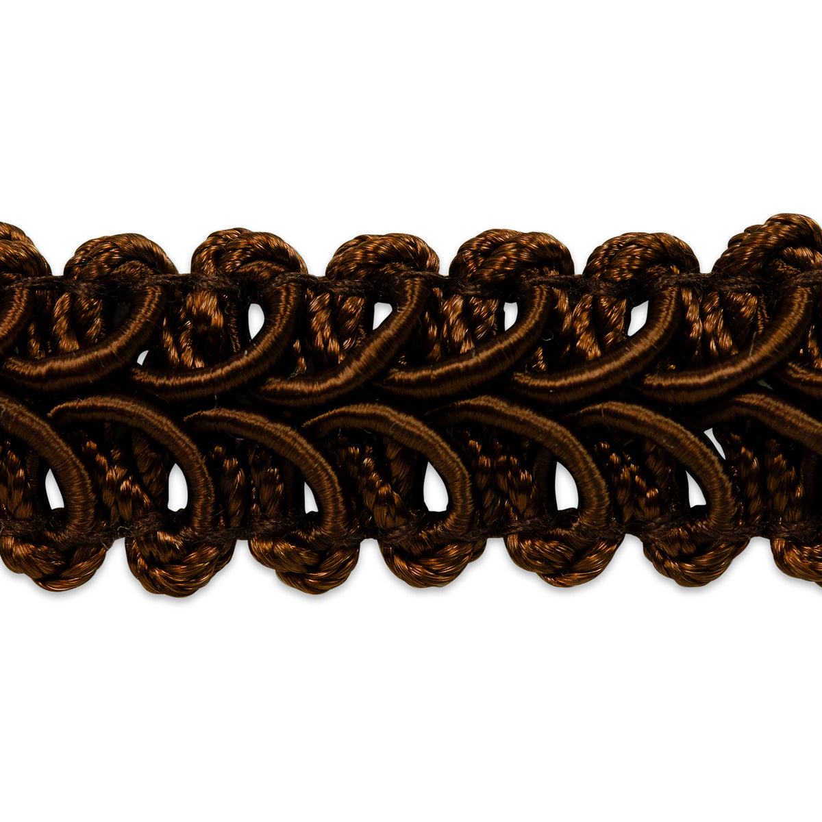 Alice Classic Woven Braid Trim (Sold by the Yard) Brown Braid & Gimp Trims