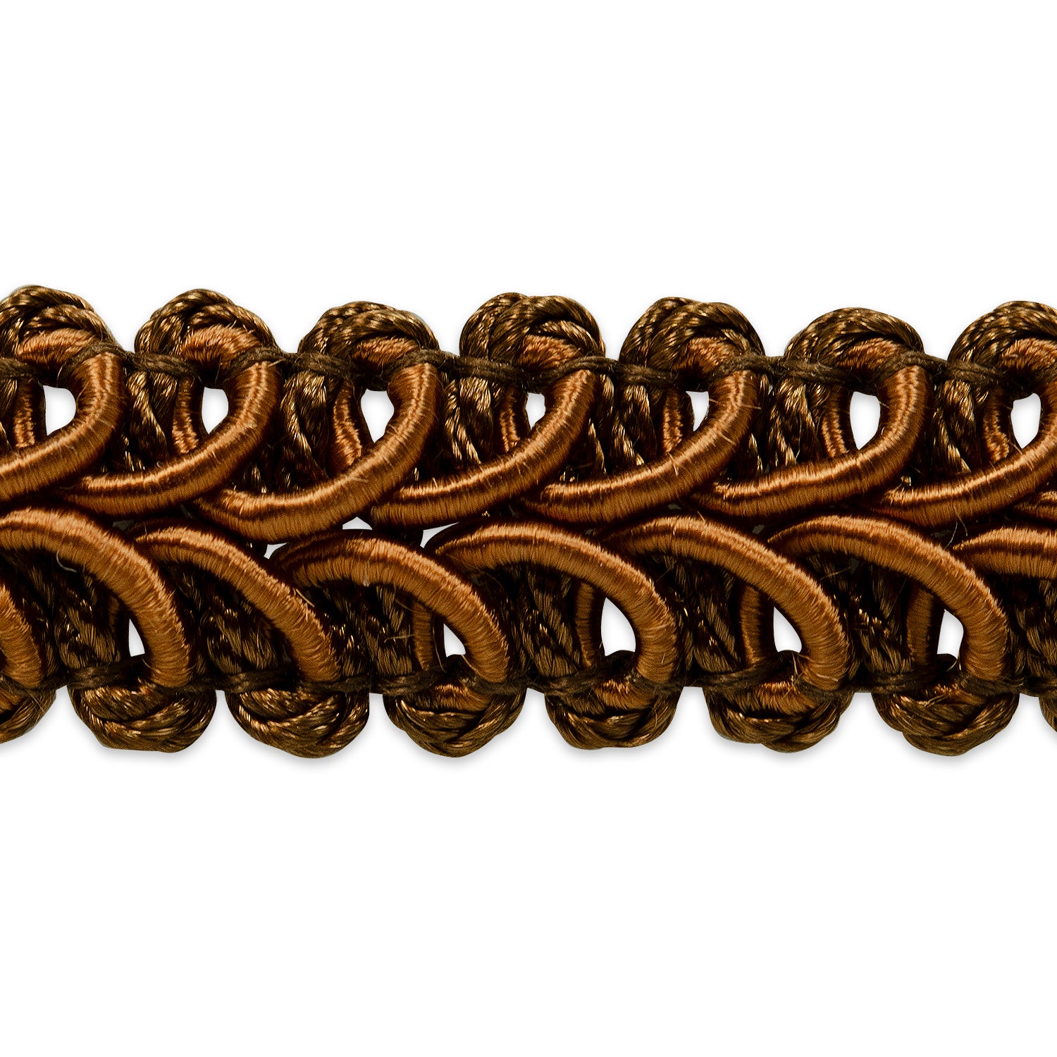 Alice Classic Woven Braid Trim (Sold by the Yard) Cocoa Braid & Gimp Trims