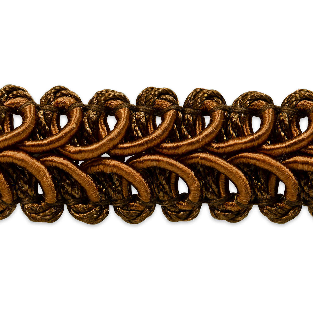 Alice Classic Woven Braid Trim (Sold by the Yard) Cocoa Braid & Gimp Trims