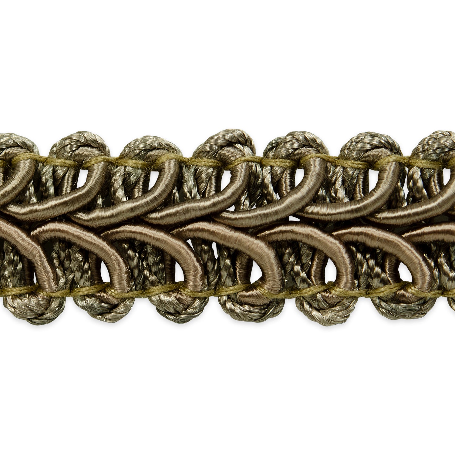 Alice Classic Woven Braid Trim (Sold by the Yard) Gray Braid & Gimp Trims