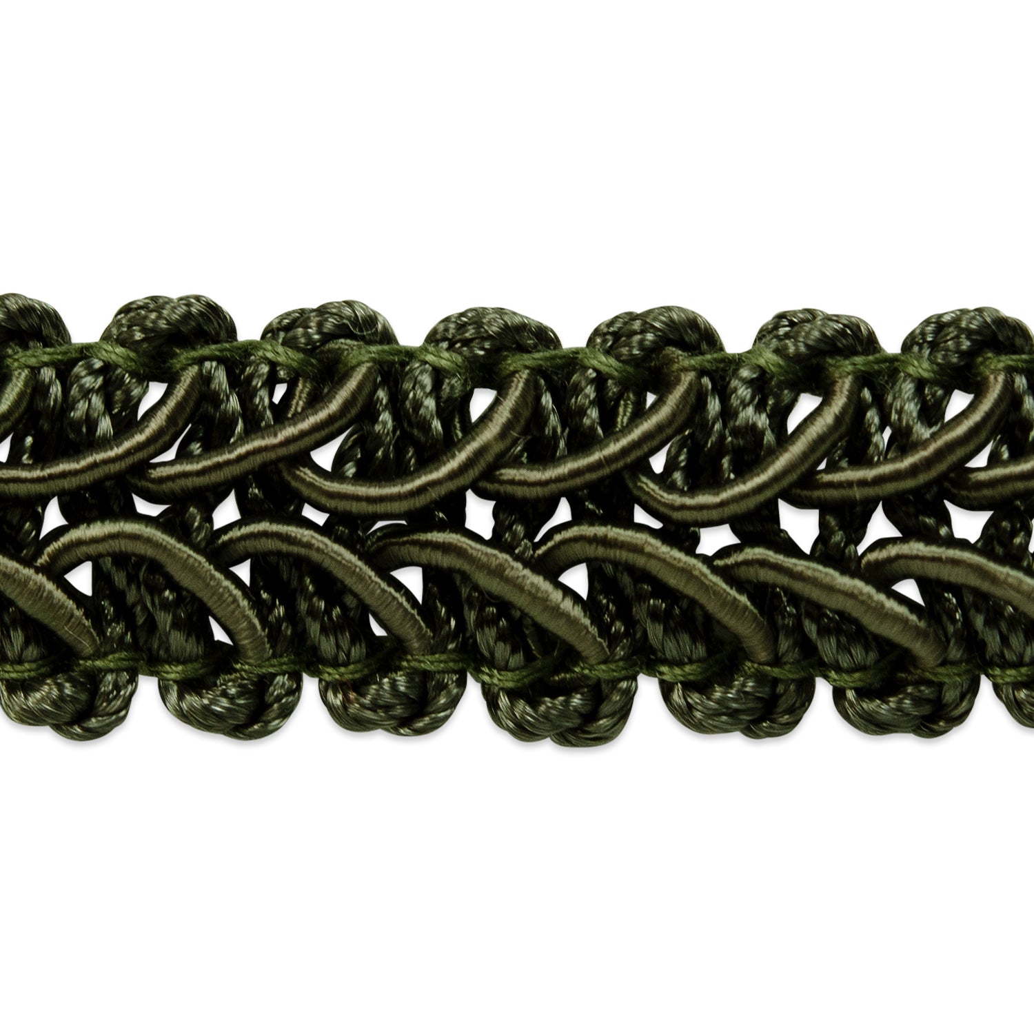 Alice Classic Woven Braid Trim (Sold by the Yard) Hunter Green Braid & Gimp Trims