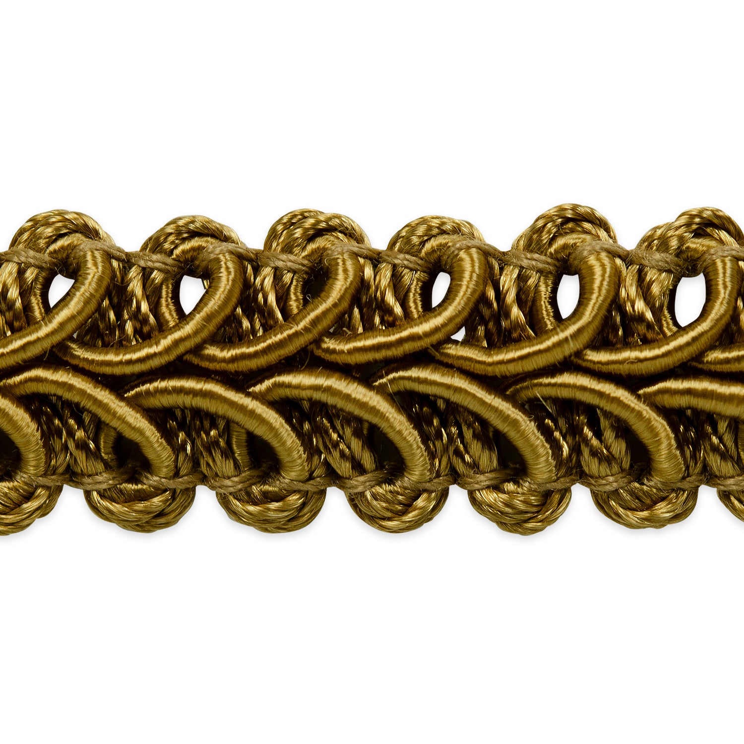 Alice Classic Woven Braid Trim (Sold by the Yard) Khaki Braid & Gimp Trims