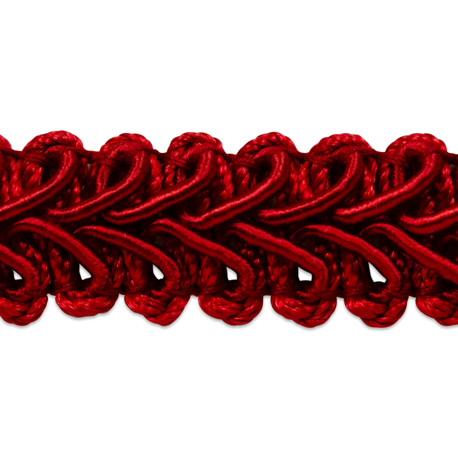 Alice Classic Woven Braid Trim (Sold by the Yard) Red Braid & Gimp Trims