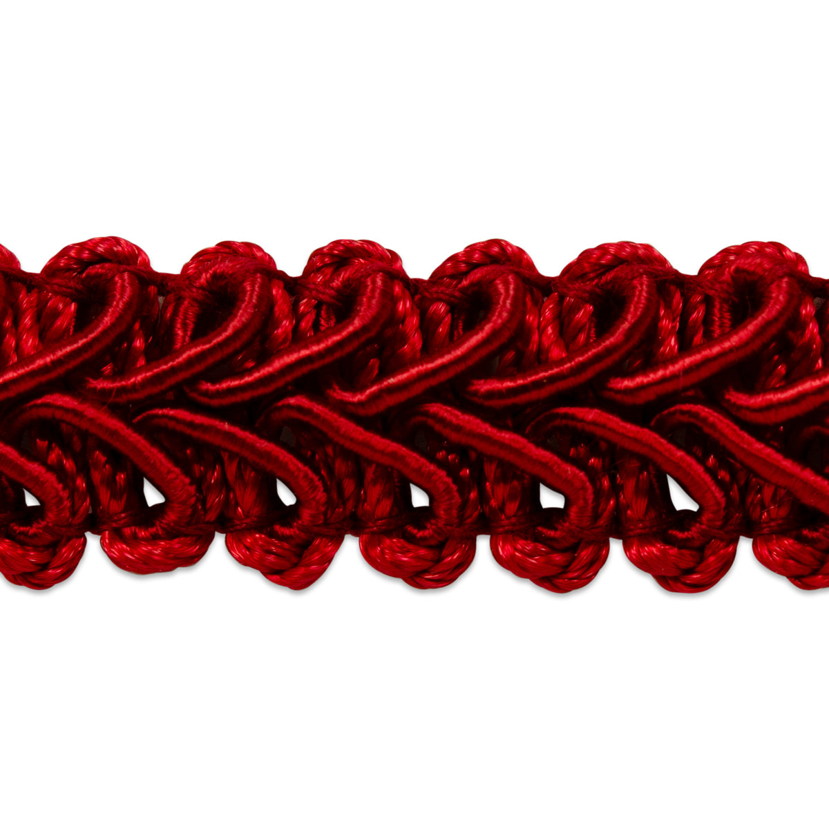 Alice Classic Woven Braid Trim (Sold by the Yard) Red Braid & Gimp Trims