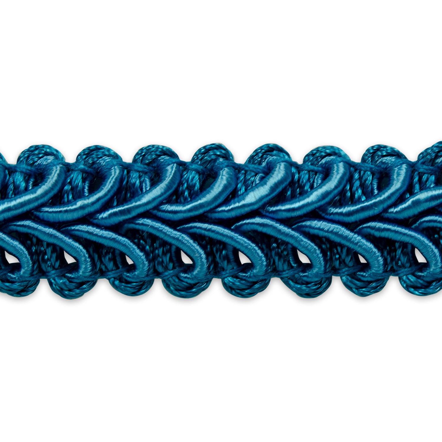 Alice Classic Woven Braid Trim (Sold by the Yard) Teal Braid & Gimp Trims