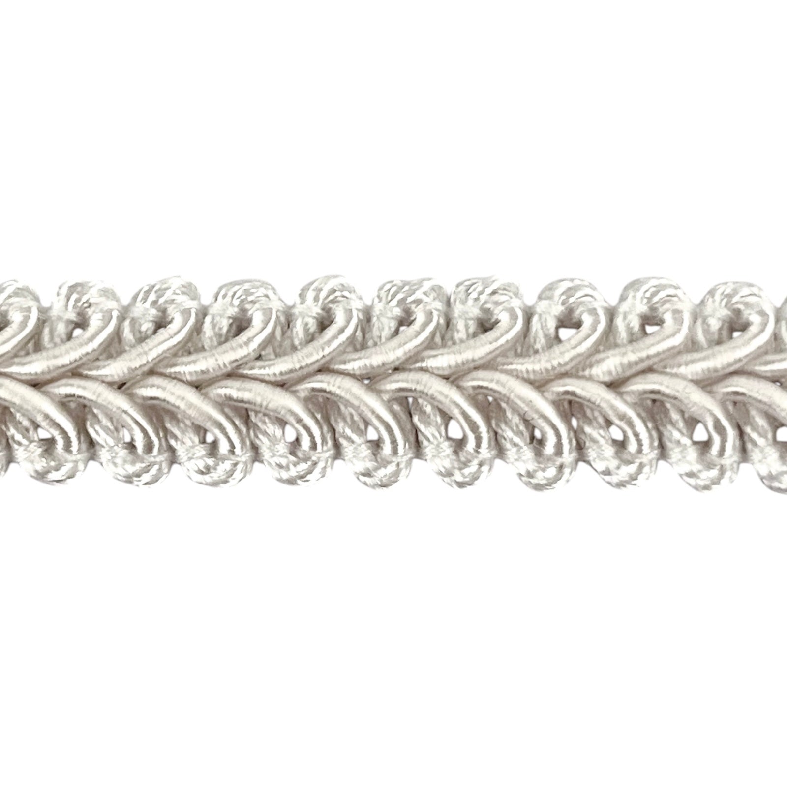 Alice Classic Woven Braid Trim (Sold by the Yard) White Braid & Gimp Trims