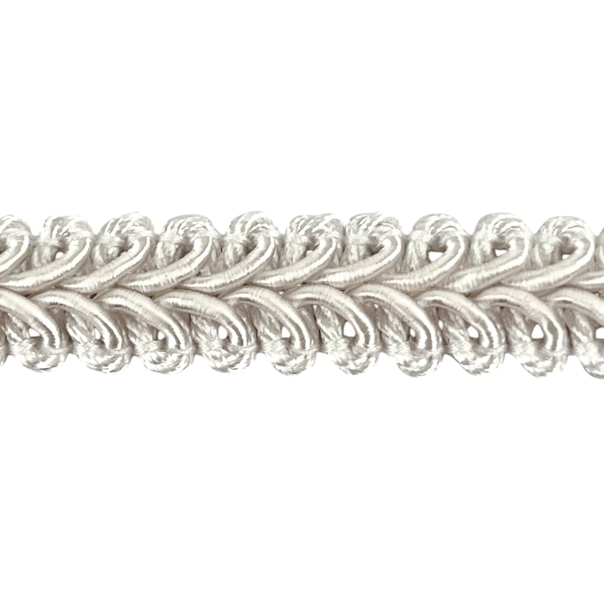 Alice Classic Woven Braid Trim (Sold by the Yard) White Braid & Gimp Trims