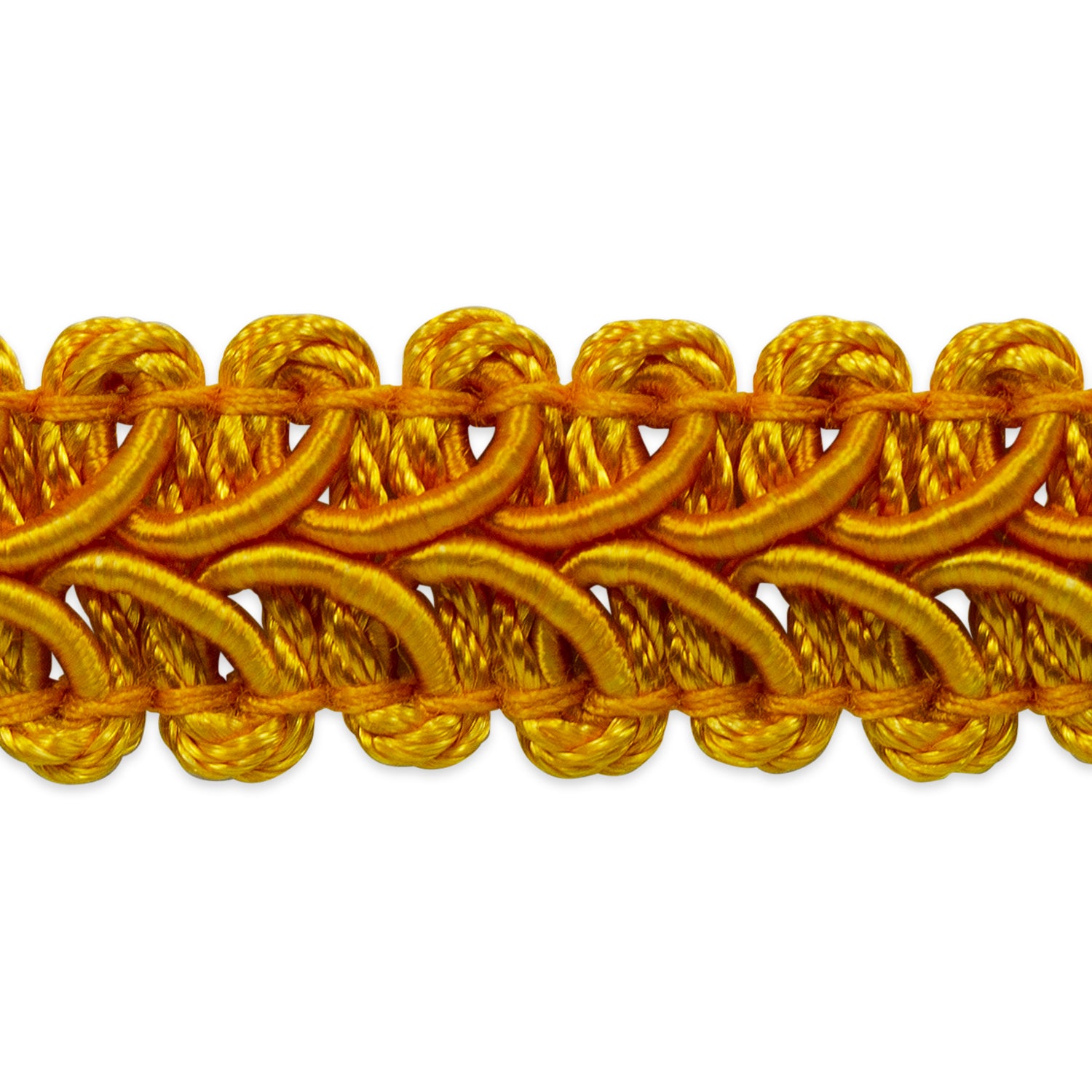 Alice Classic Woven Braid Trim (Sold by the Yard) Yellow Gold Braid & Gimp Trims
