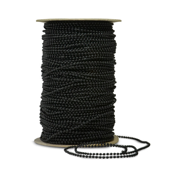 3mm Fused Pearl Trim Spool of 166 Yards Black Trims & Fringes