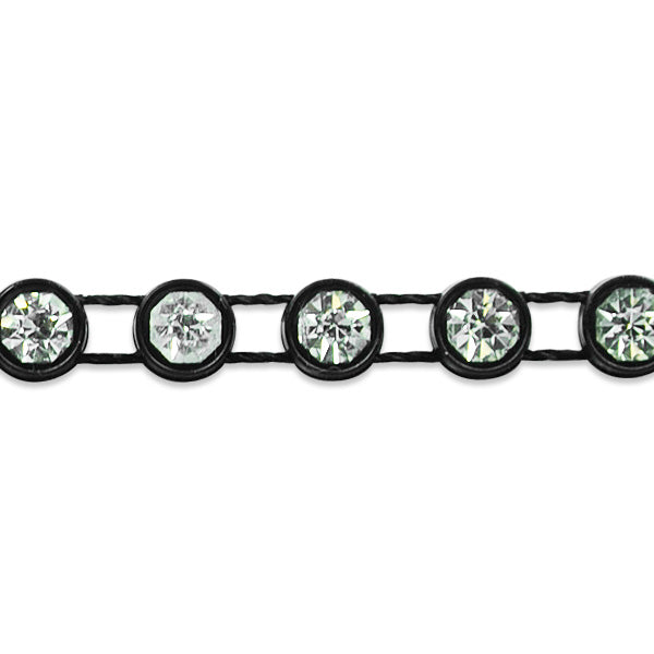 Encased Rhinestone Trim (Sold by the Yard) Default Title Trims & Fringes