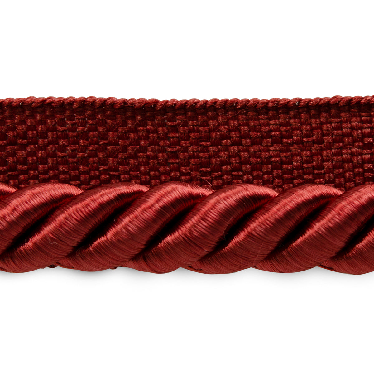 Emmerson 1/4" Twisted Lip Cord Trim (Sold by the Yard) Cranberry 1/4" Cords & Lip Cords