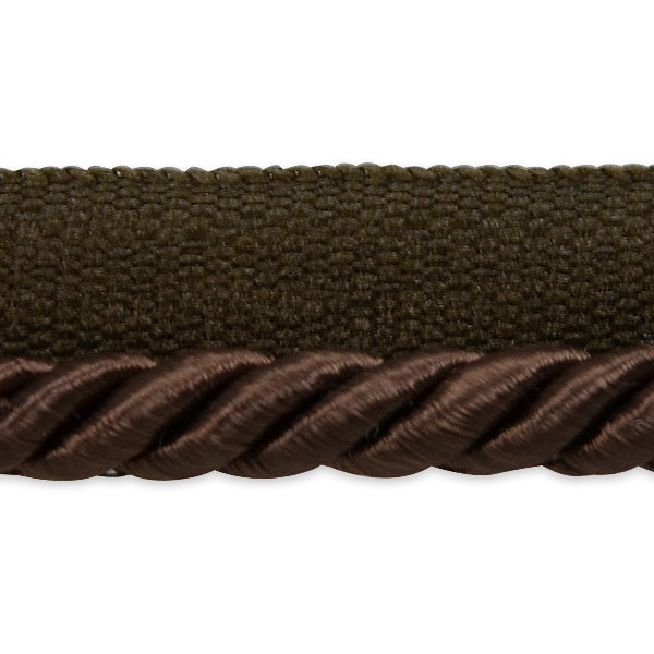 Emmerson 1/4" Twisted Lip Cord Trim (Sold by the Yard) Chocolate 1/4" Cords & Lip Cords