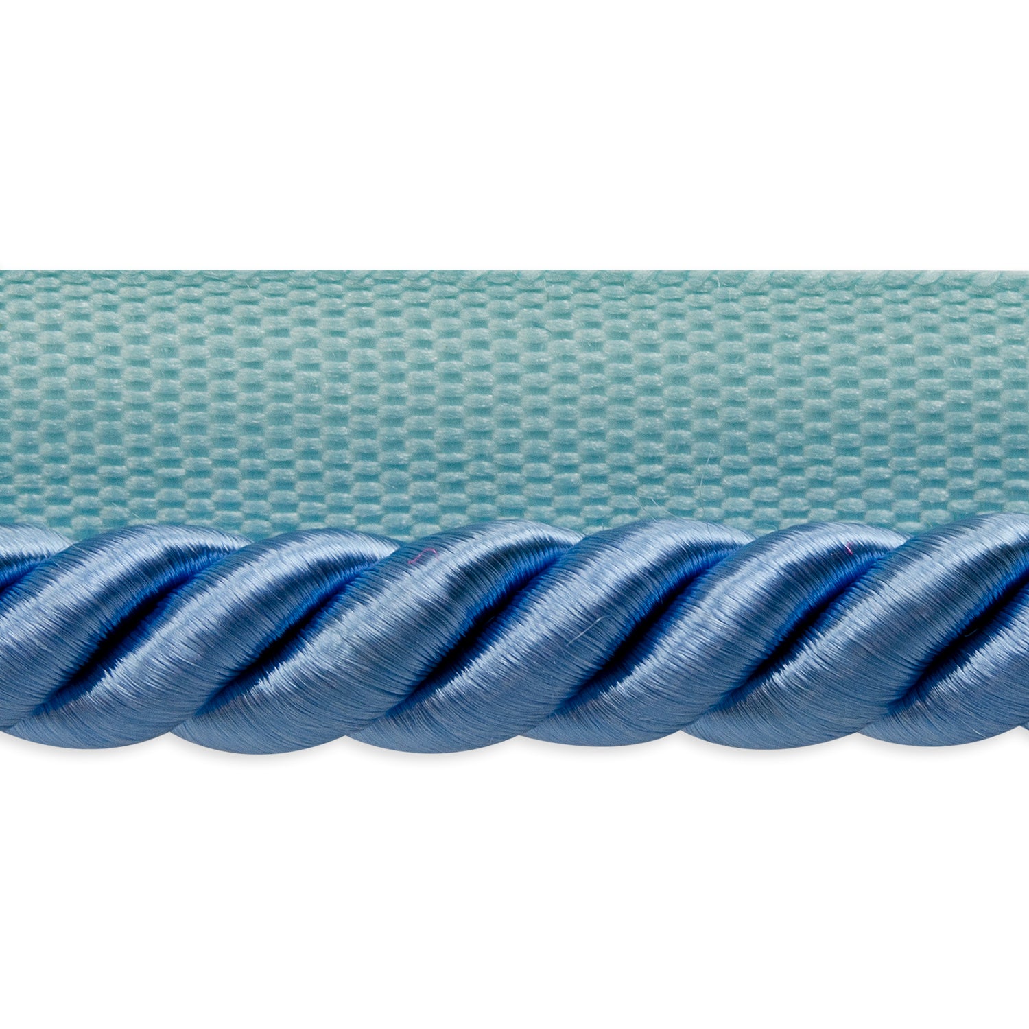Hilda 3/8" Twisted Lip Cord Trim (Sold by the Yard) Blue 3/8" Cords & Lip Cords