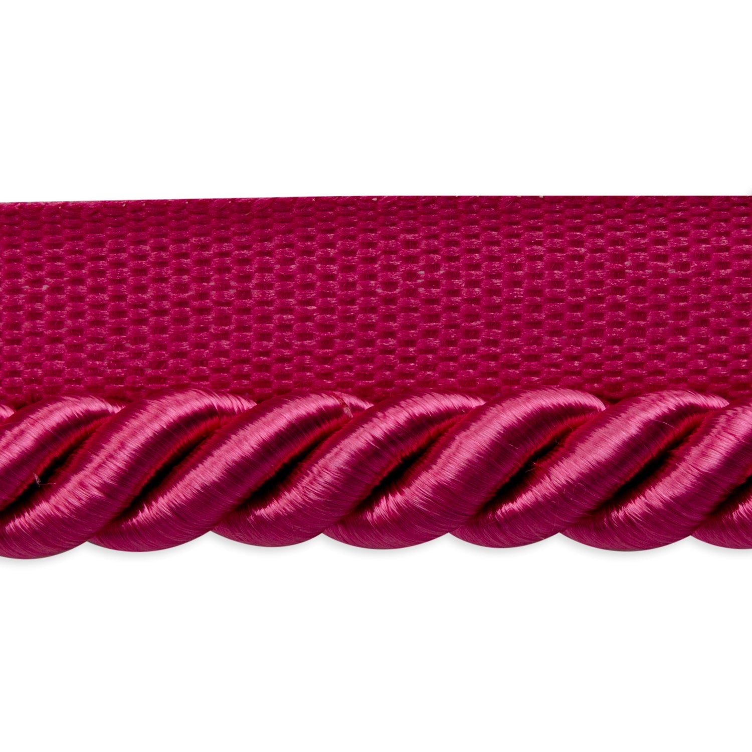 Hilda 3/8" Twisted Lip Cord Trim (Sold by the Yard) Fuchsia 3/8" Cords & Lip Cords