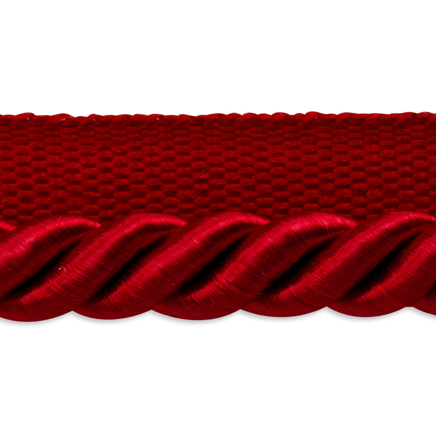 Hilda 3/8" Twisted Lip Cord Trim (Sold by the Yard) Red 3/8" Cords & Lip Cords